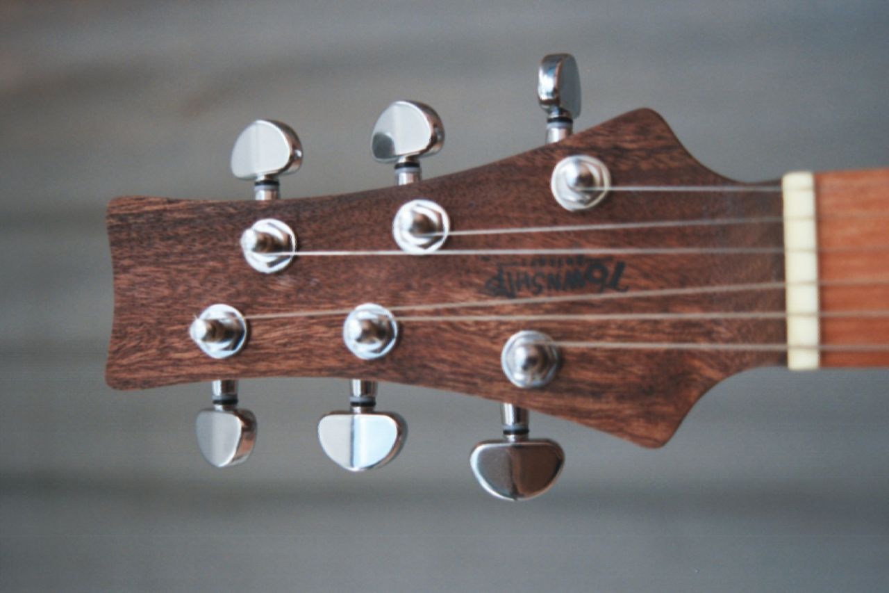 Long neck tuning peg F African Oil Can Guitars from Township Guitars